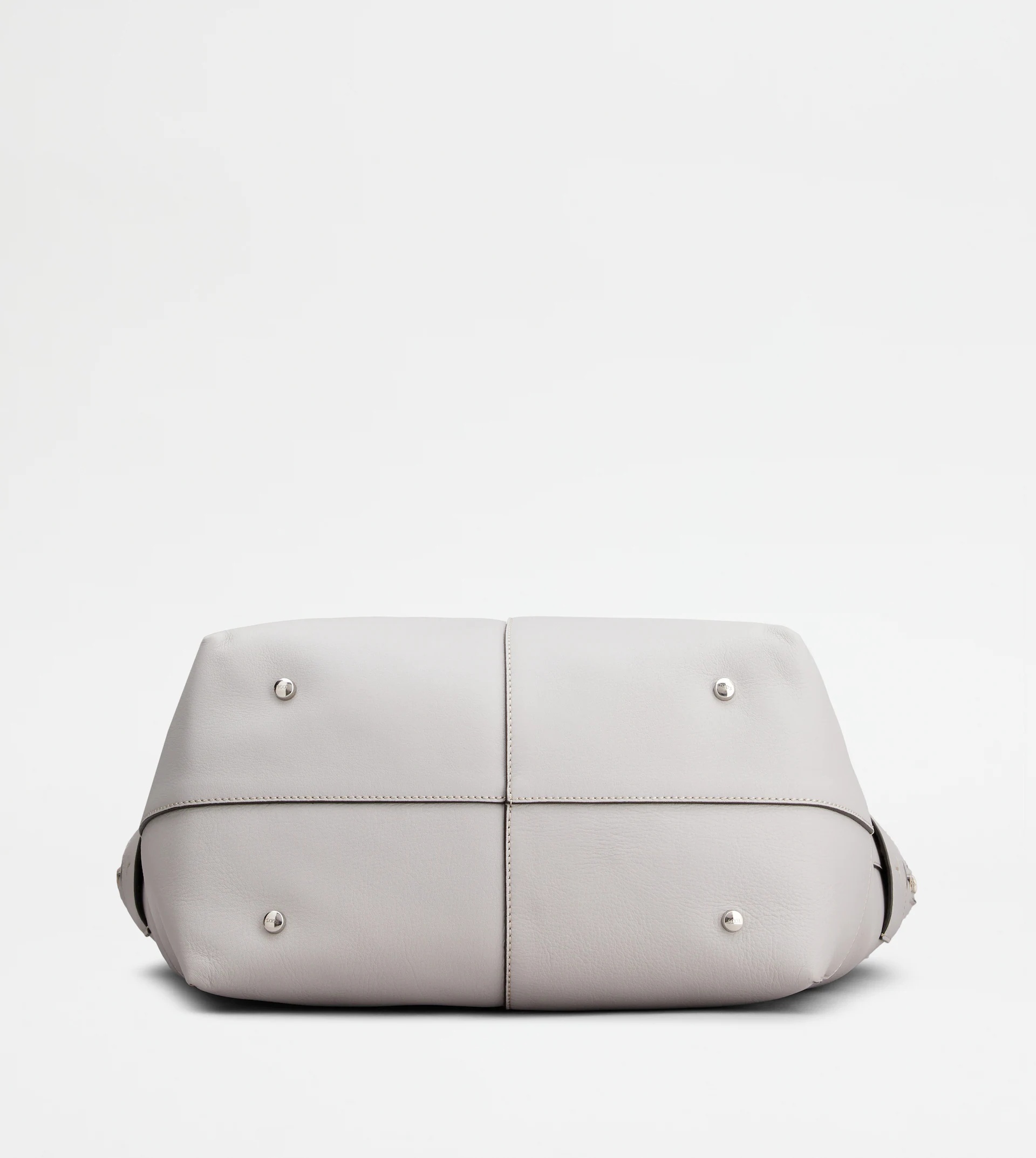 TOD'S DI BAG SWING IN LEATHER MEDIUM - GREY - 3