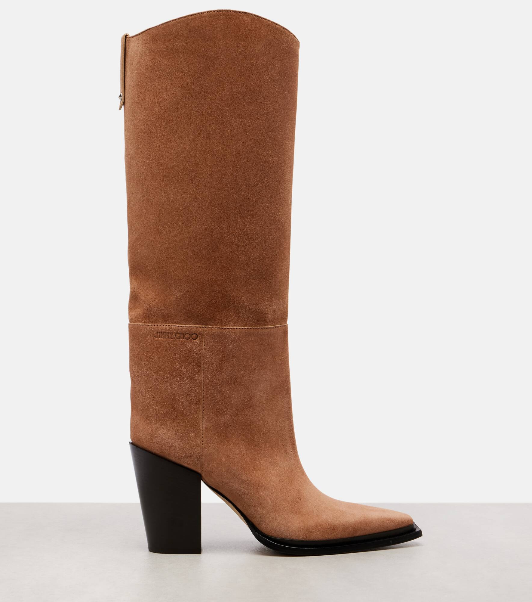 Cece 80 suede knee-high boots - 4