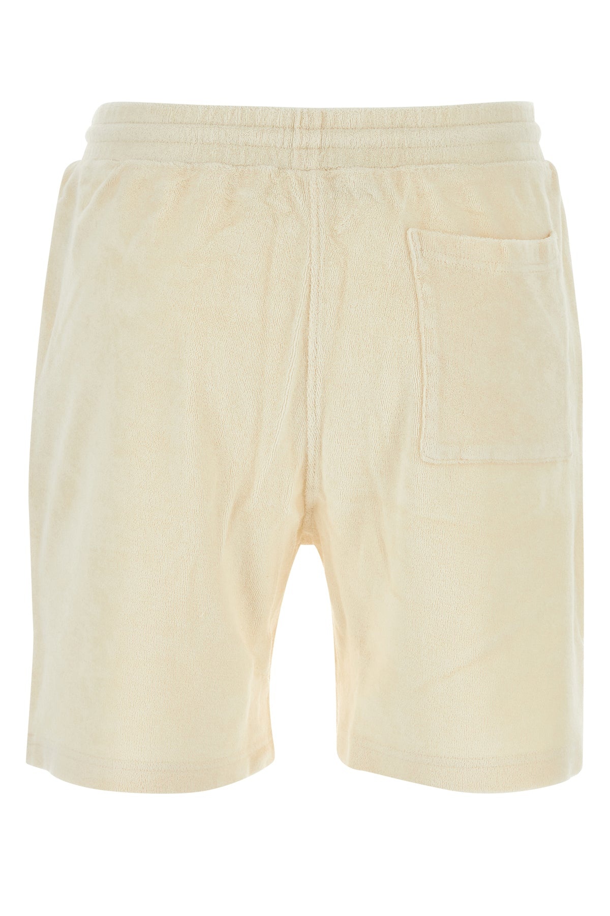 Cream terry fabric Hotel du Cap Cursive shorts - 2