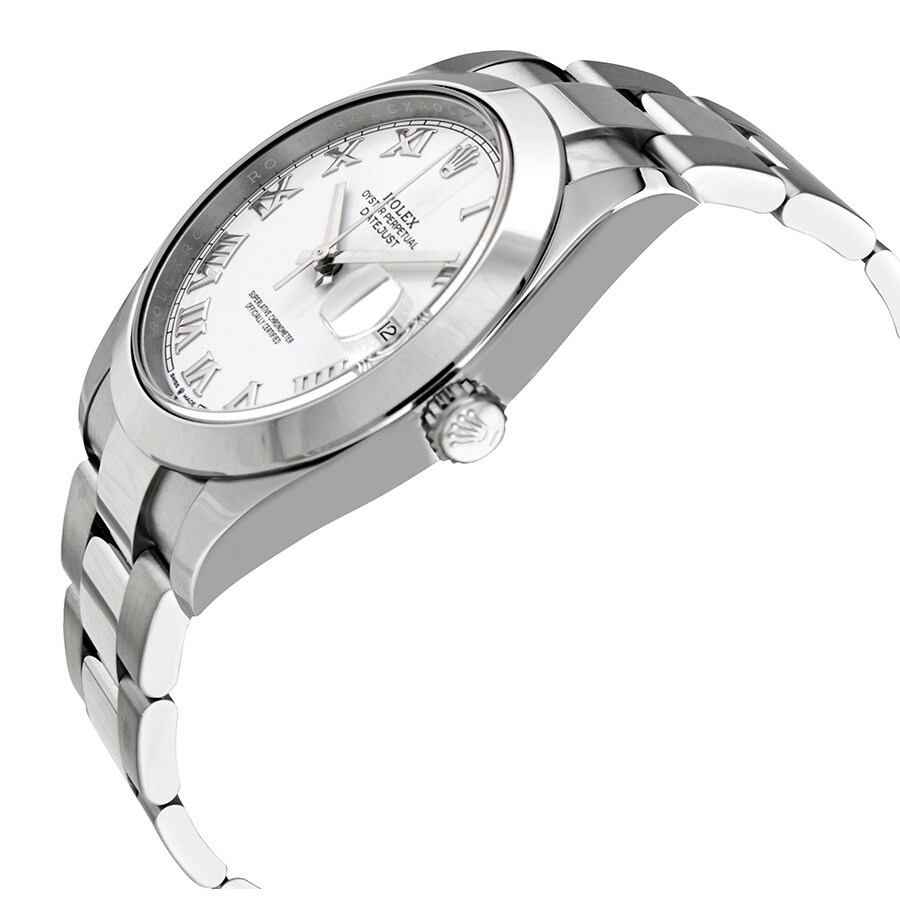 Rolex Datejust 41 White Dial Automatic Men's Oyster Watch 126300WSO - 2