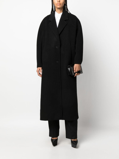 Alexander McQueen single-breasted wool-blend coat outlook