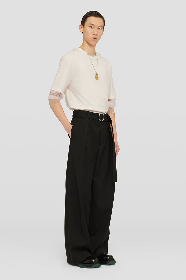 Jil Sander Belted Trousers | REVERSIBLE