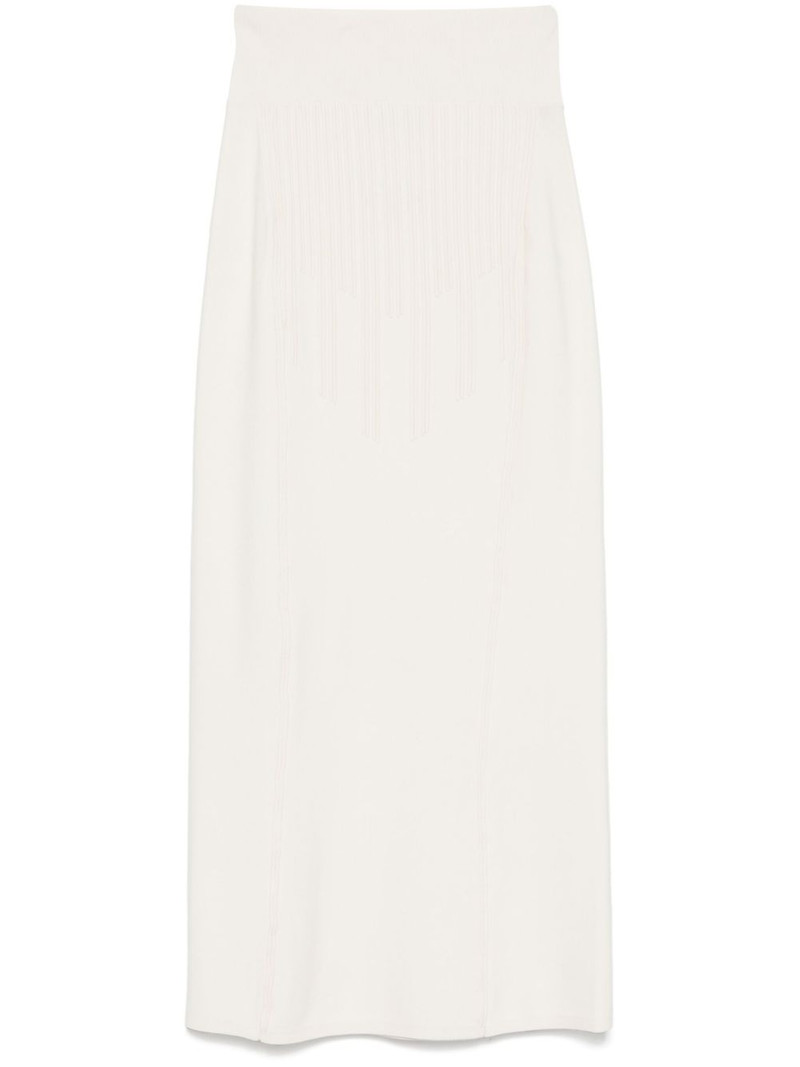 boning-detail midi skirt 1
