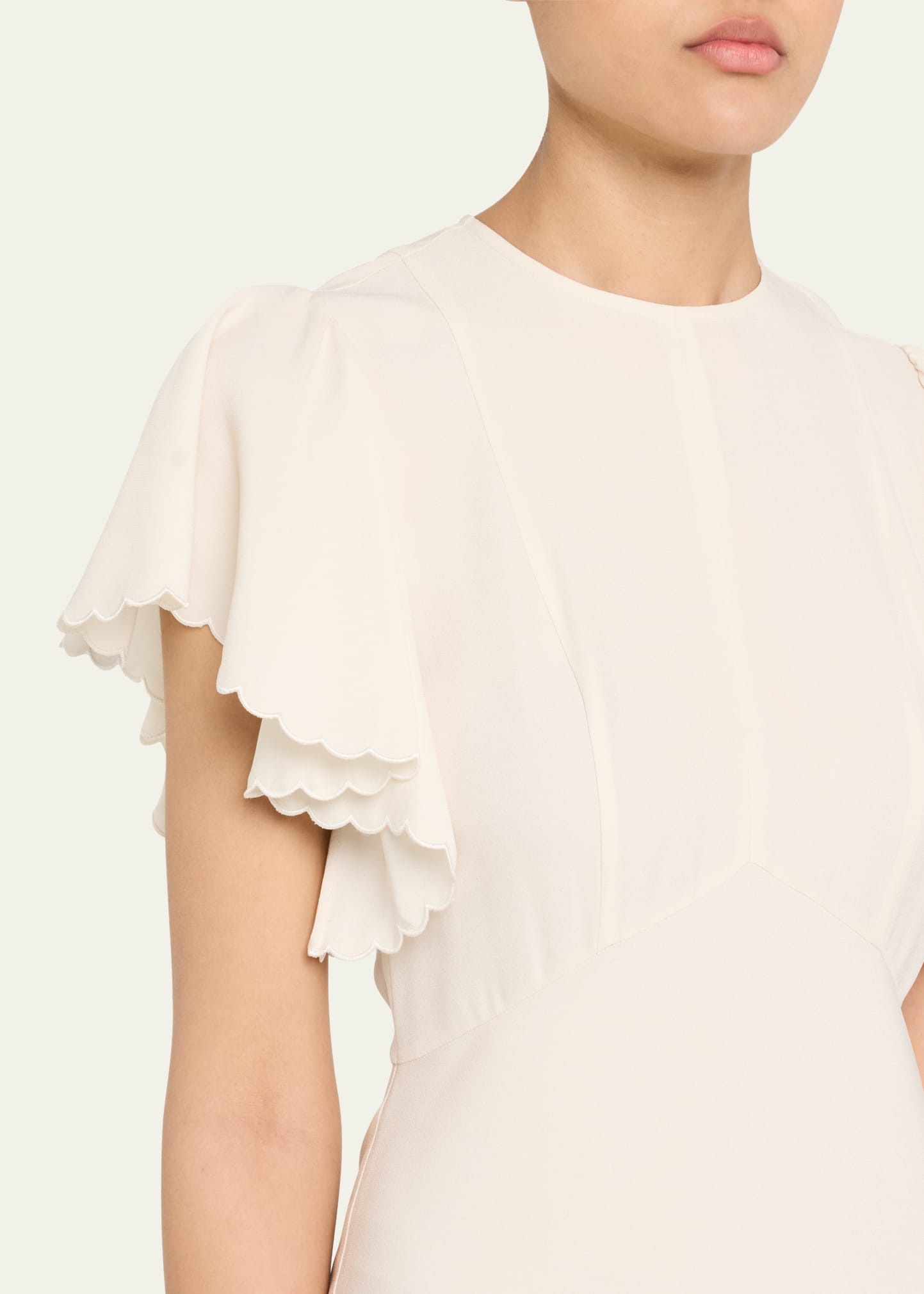Blithe Flutter-Sleeve Midi Dress - 5