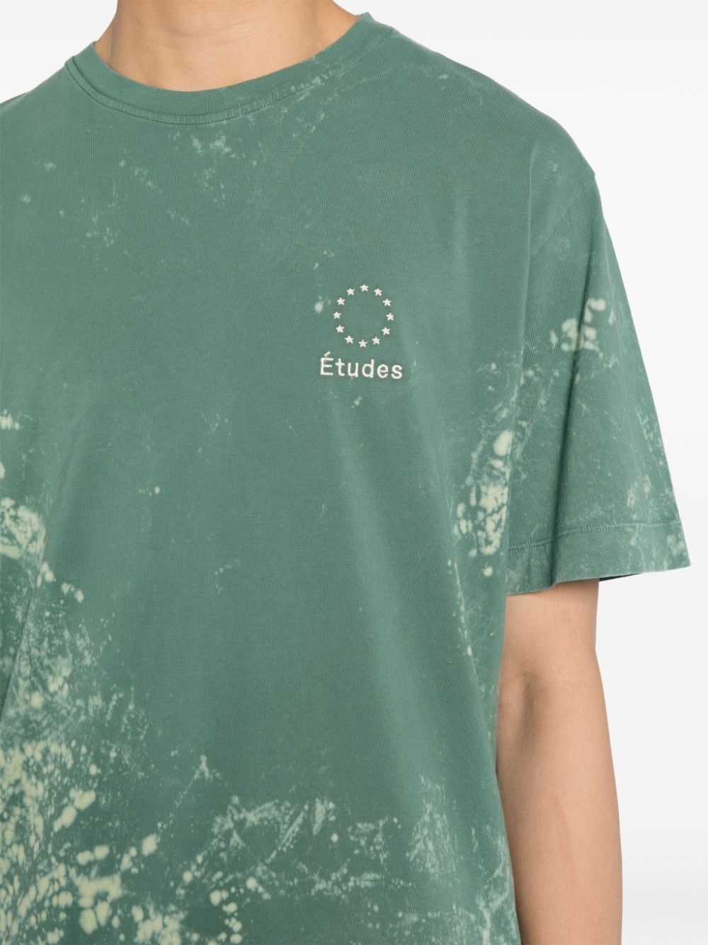 bleached-effect organic cotton T-shirt - 5