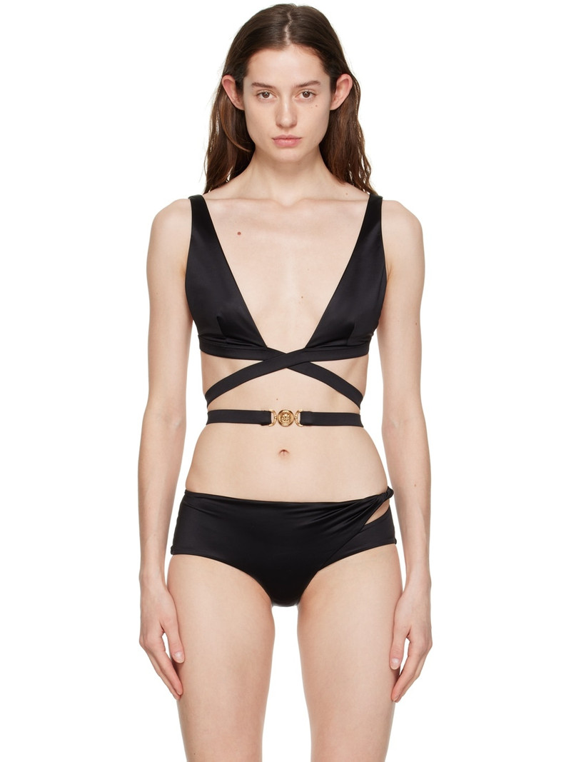 logo-embellished bikini top 1