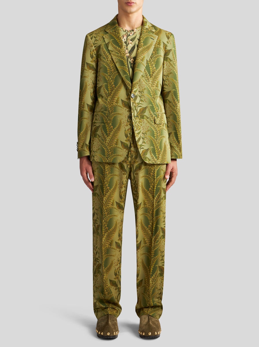 BLAZER SHIRT WITH FOLIAGE PRINT - 4