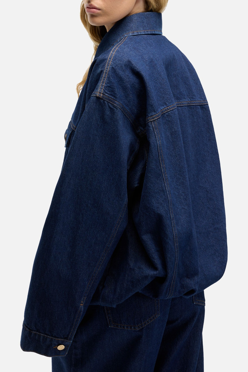 MANKIND Gathered Jacket in Indigo Soul 4