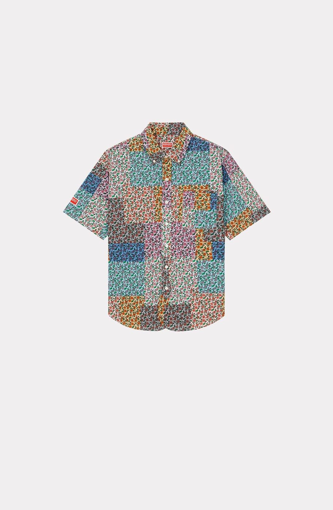 'Patchwork' Hawaiian shirt - 1