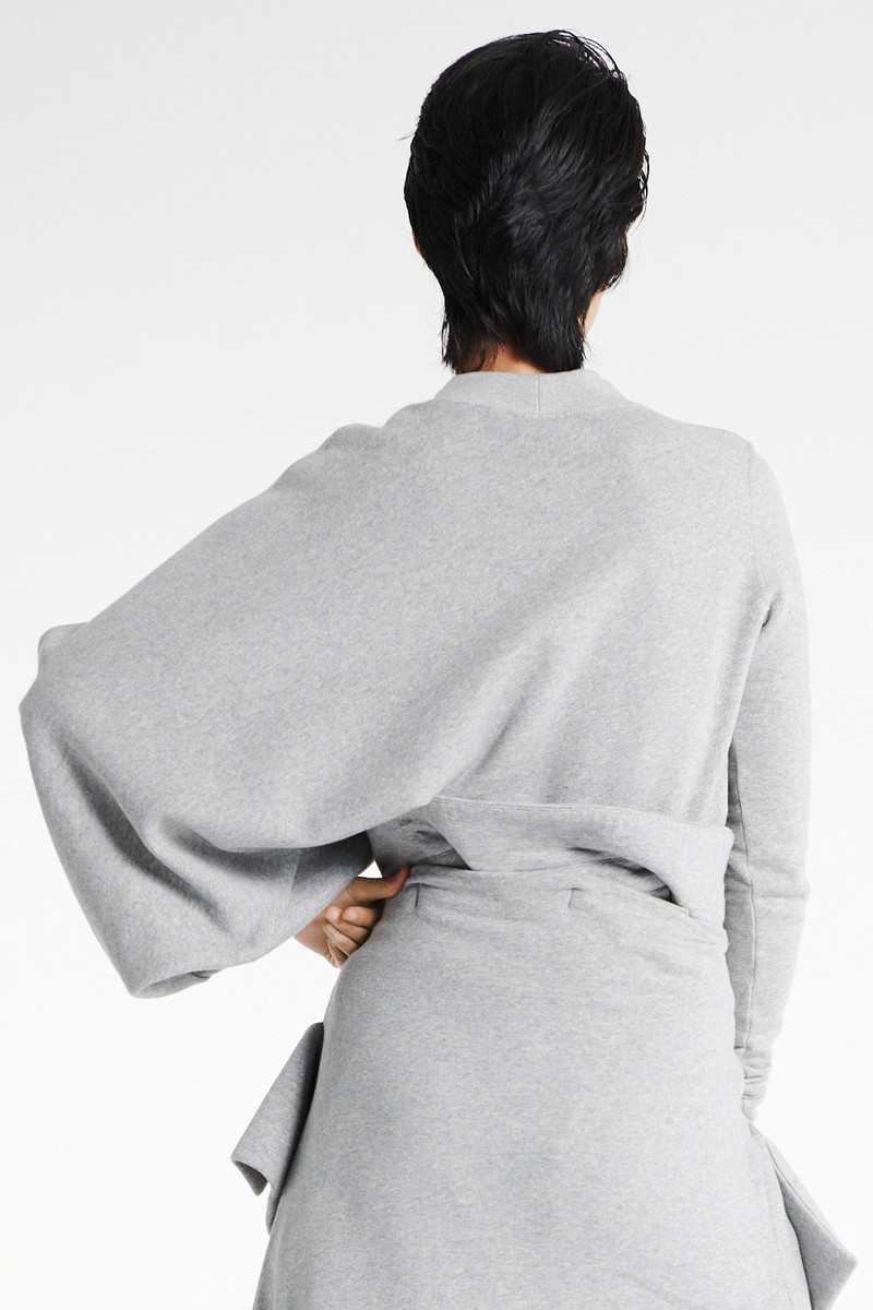 SLOUCHED SLEEVE SWEATSHIRT GREY MELANGE 2