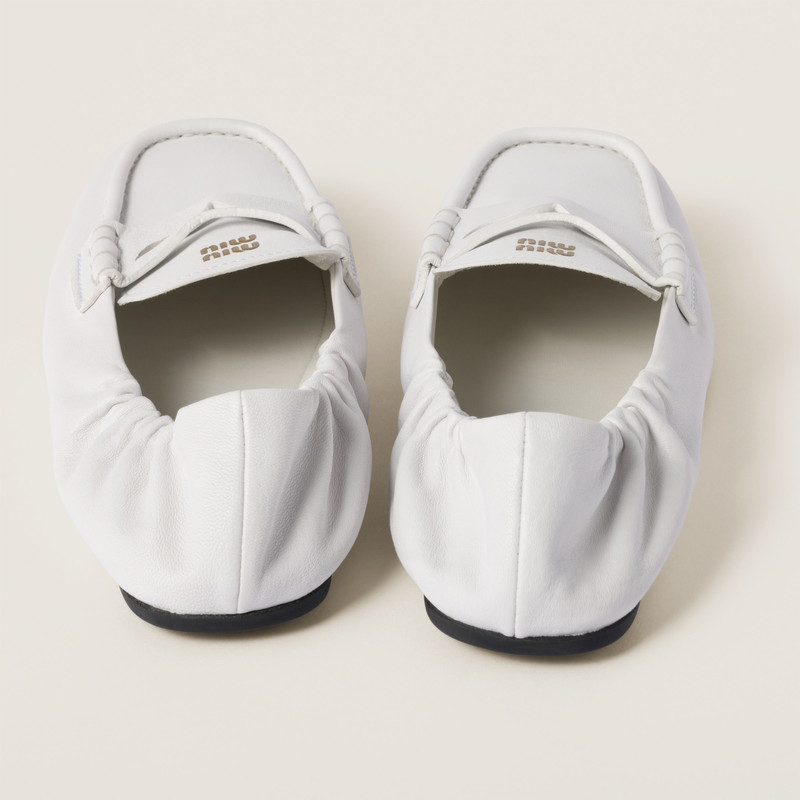 Miu Miu Nappa leather loafers outlook
