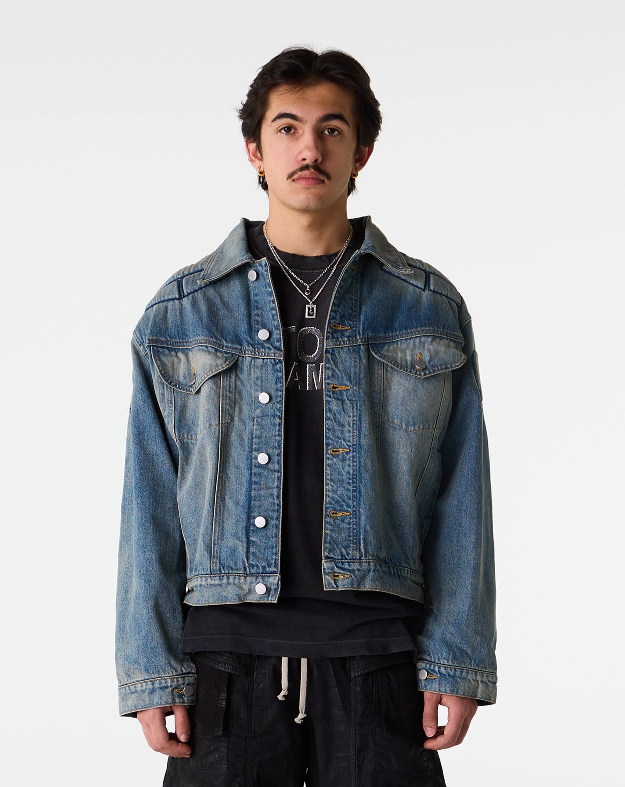 Denim Moto Jacket - 1