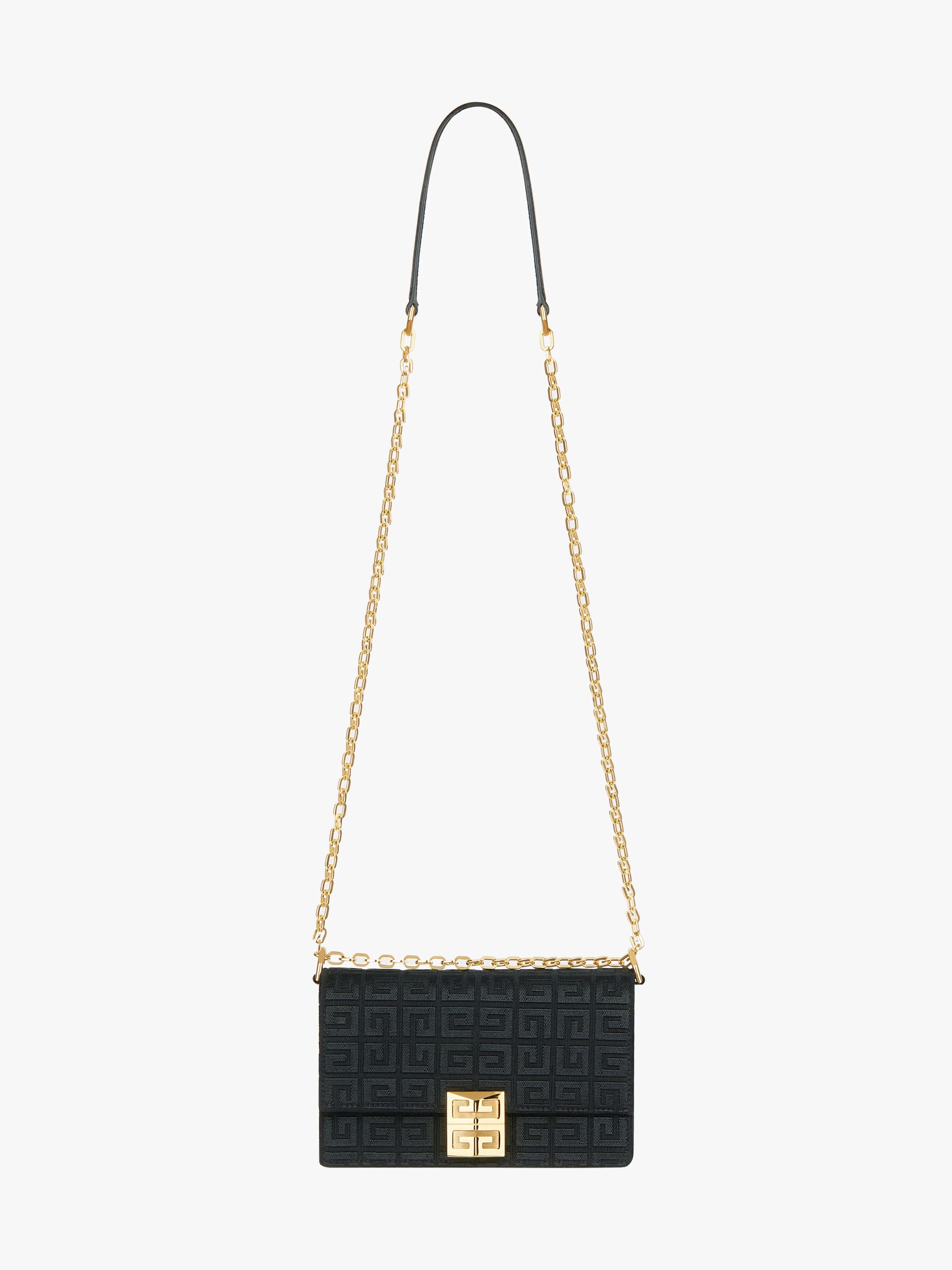SMALL 4G BAG IN 4G EMBROIDERED CANVAS WITH CHAIN - 3