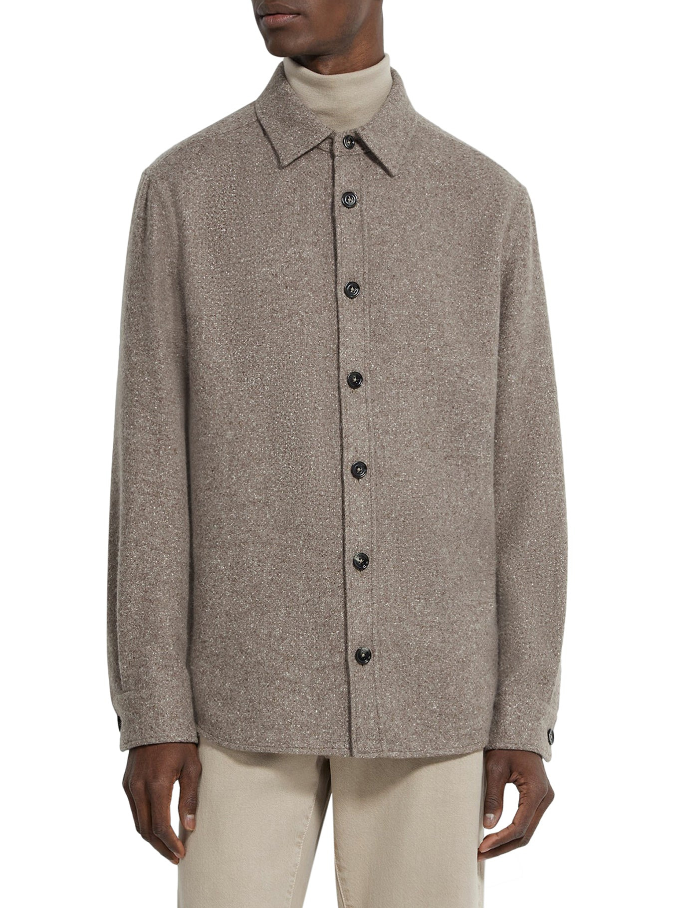CASHMERE AND SILK OVERSHIRT - 3