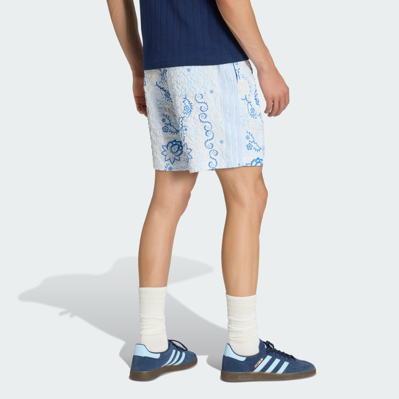 ADIDAS ORIGINALS SUMMER GLOW PRINTED SEERSUCKER SHORTS 3
