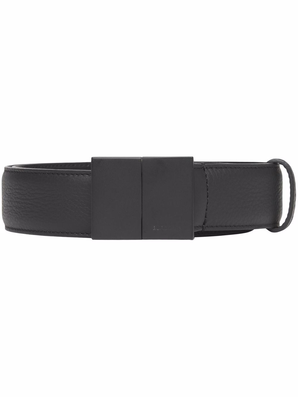 grainy leather belt - 1