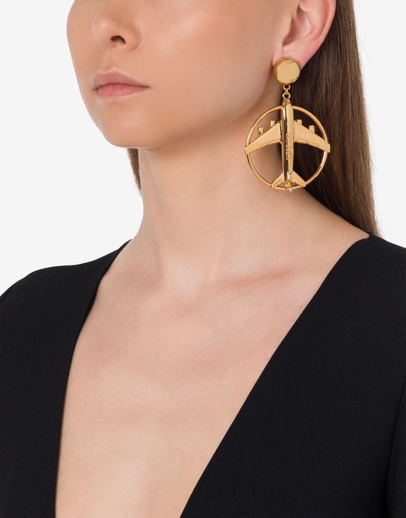 MOSCHINO AIRPLANES DROP EARRINGS 4