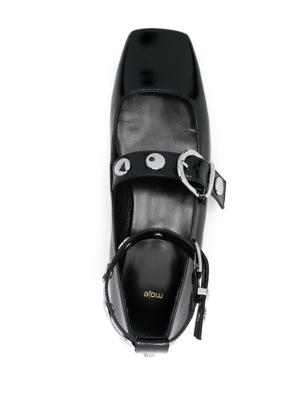 patent-leather ballerina shoes - 4