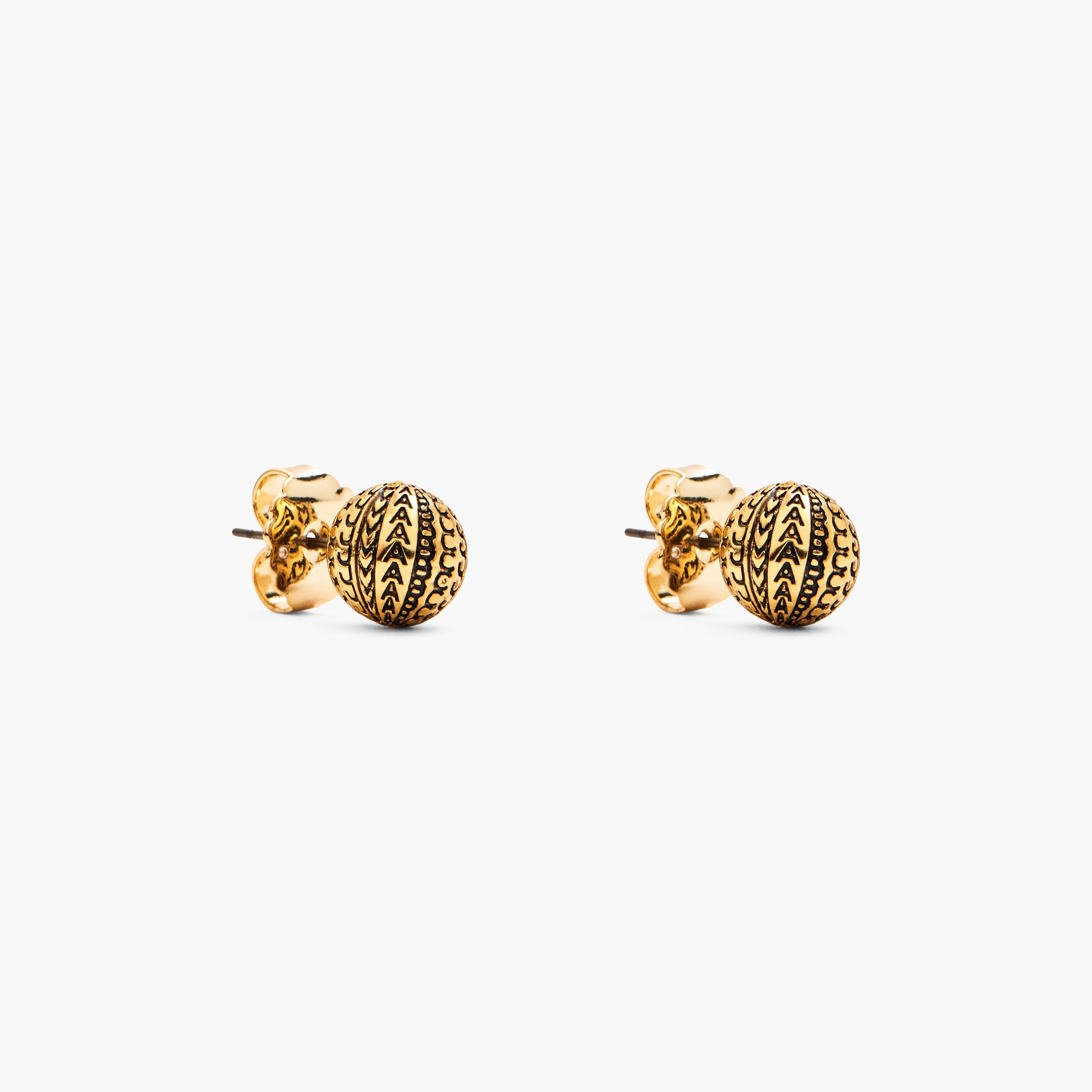 THE MONOGRAM STUD EARRINGS - 1