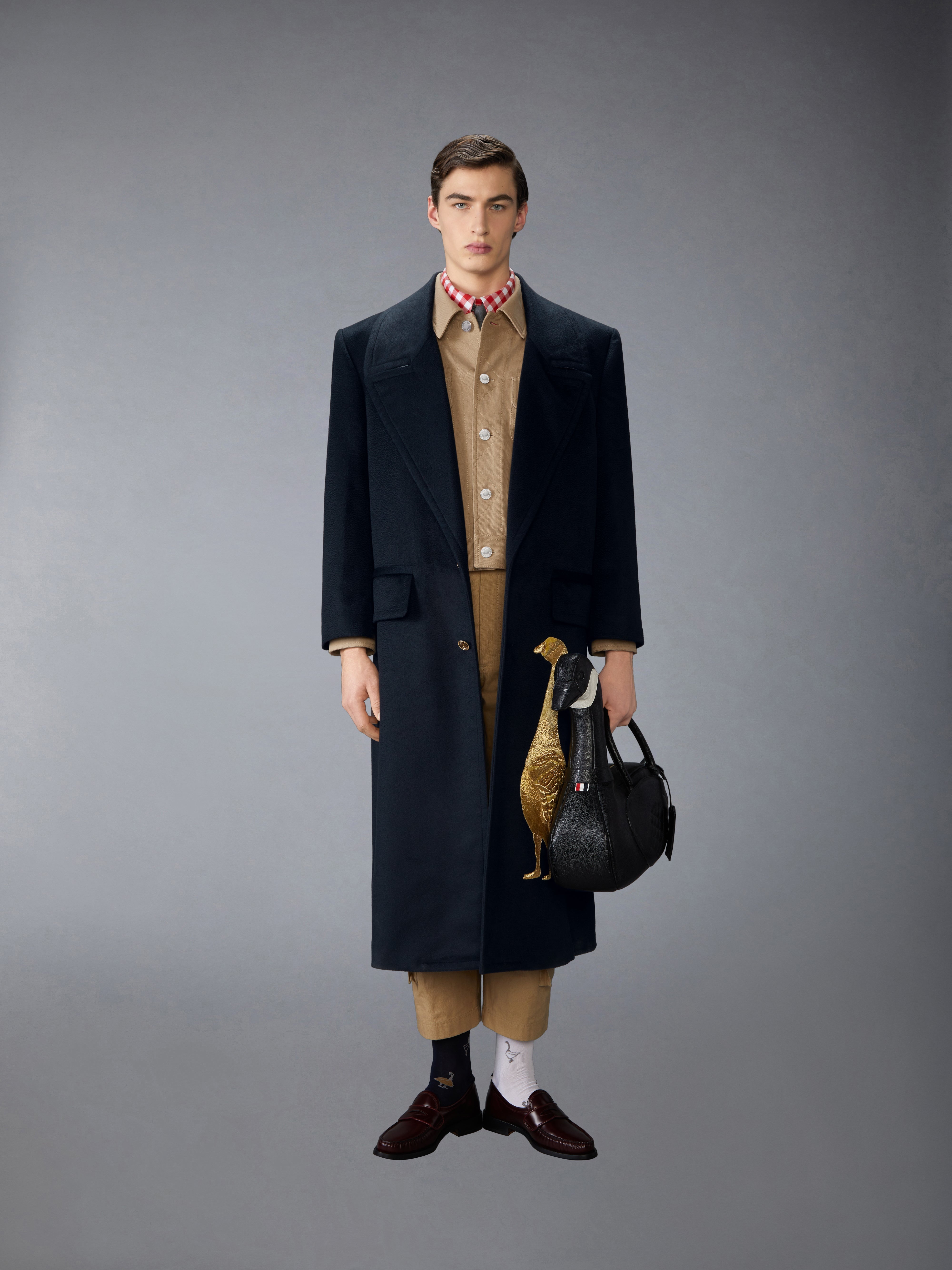 CASHMERE EMBROIDERED APPLIQUE OVERCOAT - 5