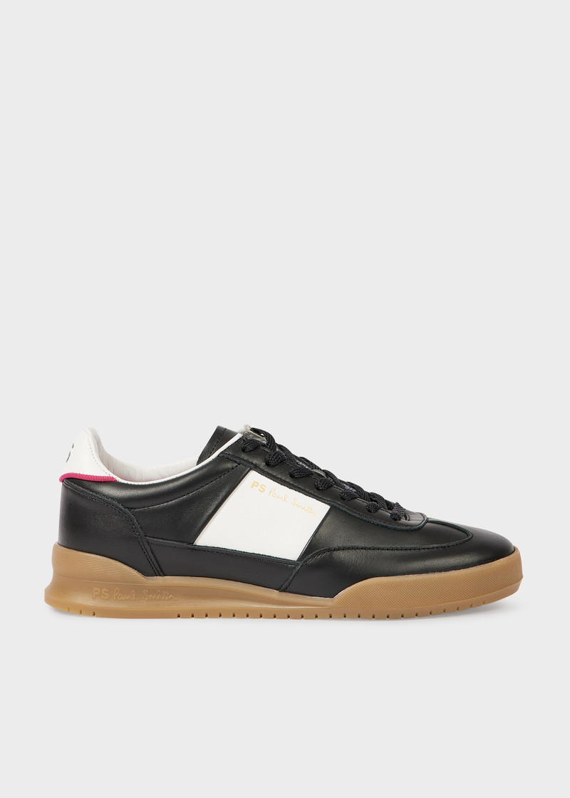 Women's Black Leather 'Dover' Trainers 1