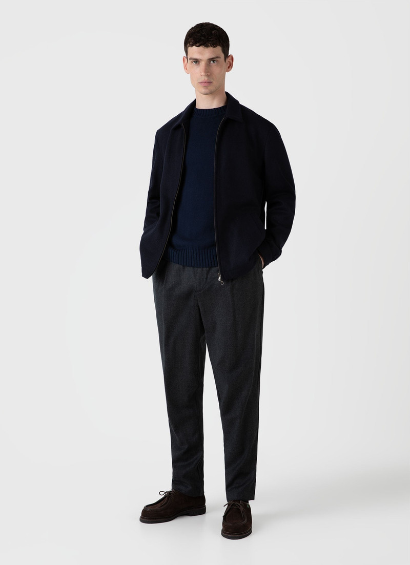 Sunspel Cotton Crew Neck Jumper outlook