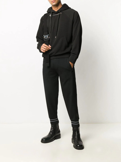 Neil Barrett stripe-trim cropped track pants outlook