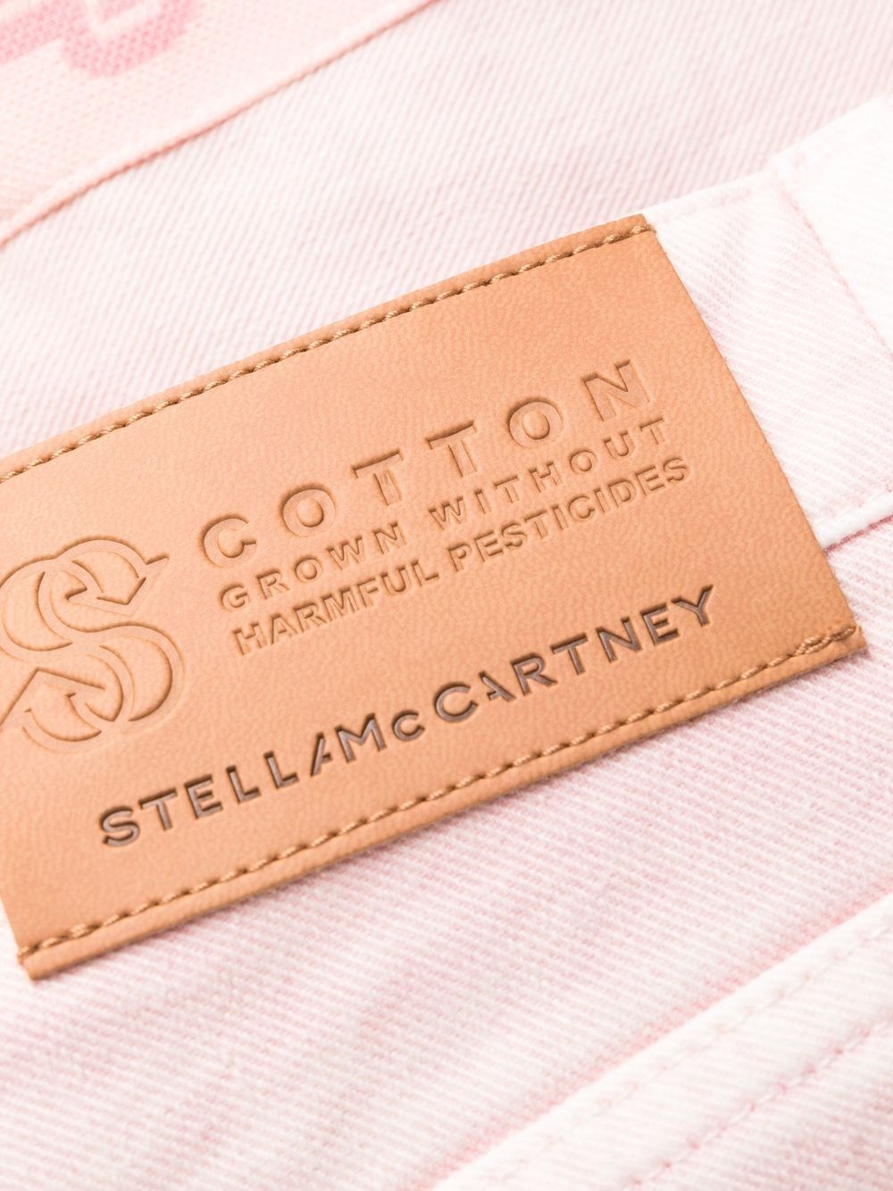 logo tape slim jeans - 7