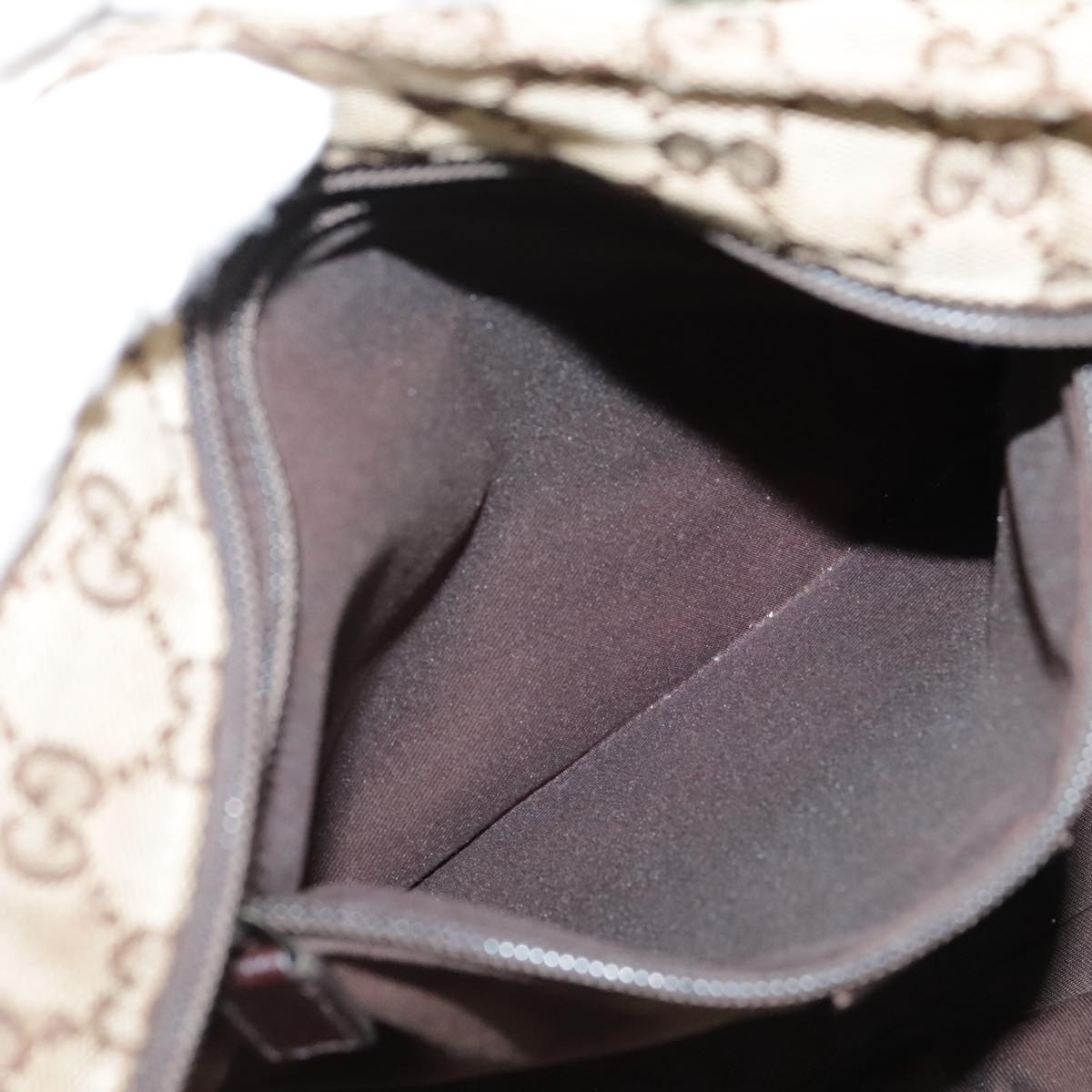 GUCCI GG Canvas Web Sherry Line Tote Bag Beige Silver - 11