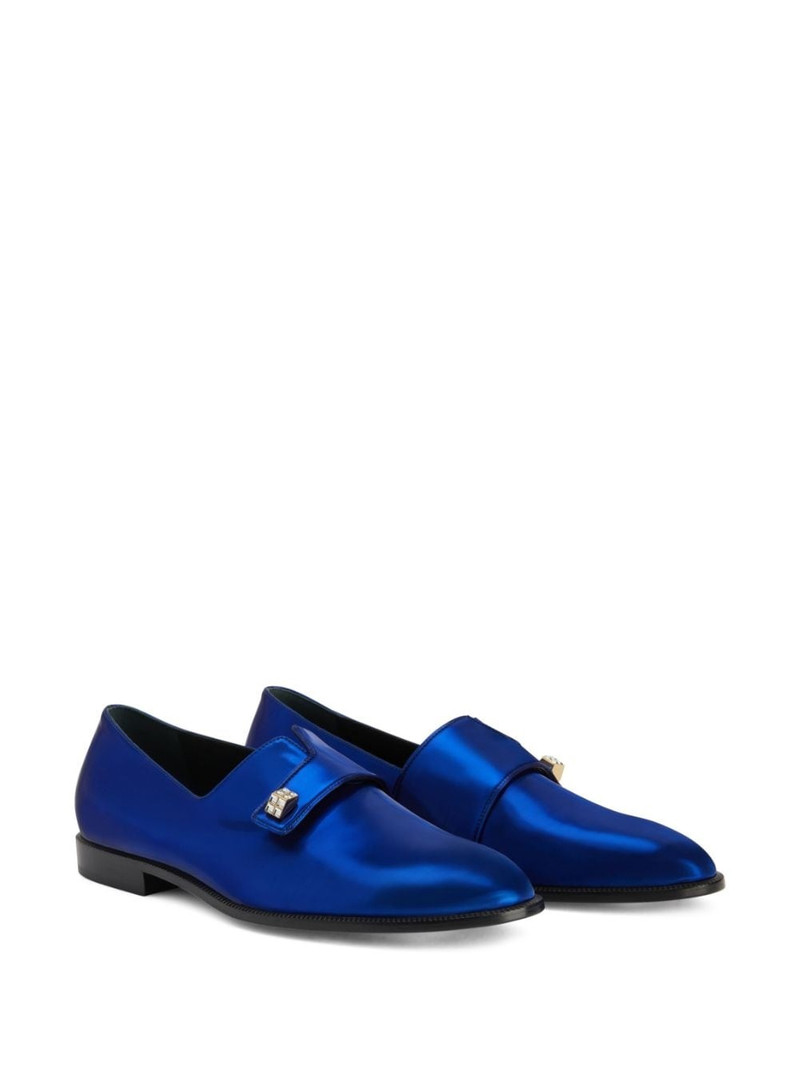 Giuseppe Zanotti Marty metallic-effect loafers outlook