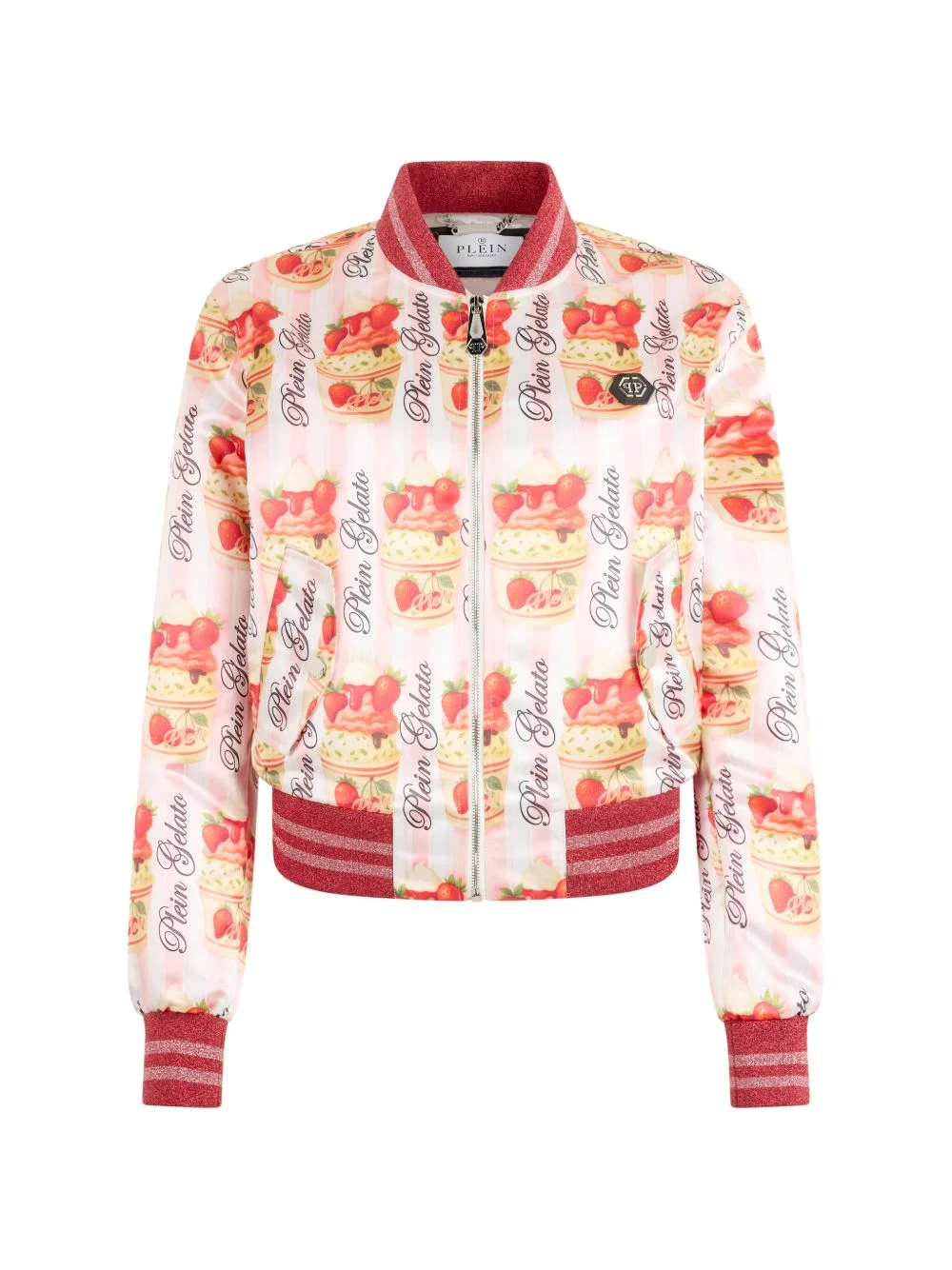 print bomber jacket - 1