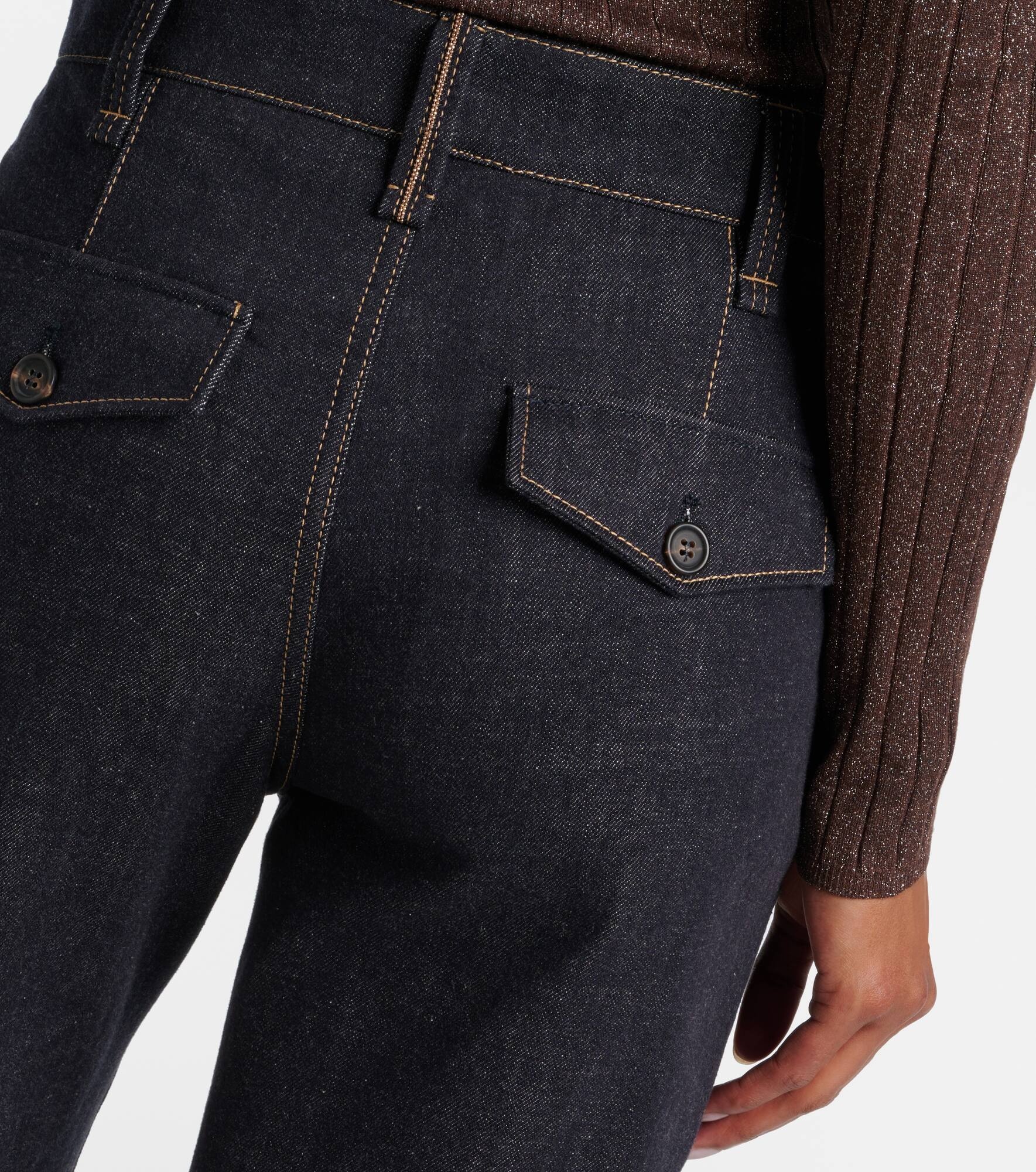 High-rise wide-leg jeans - 6