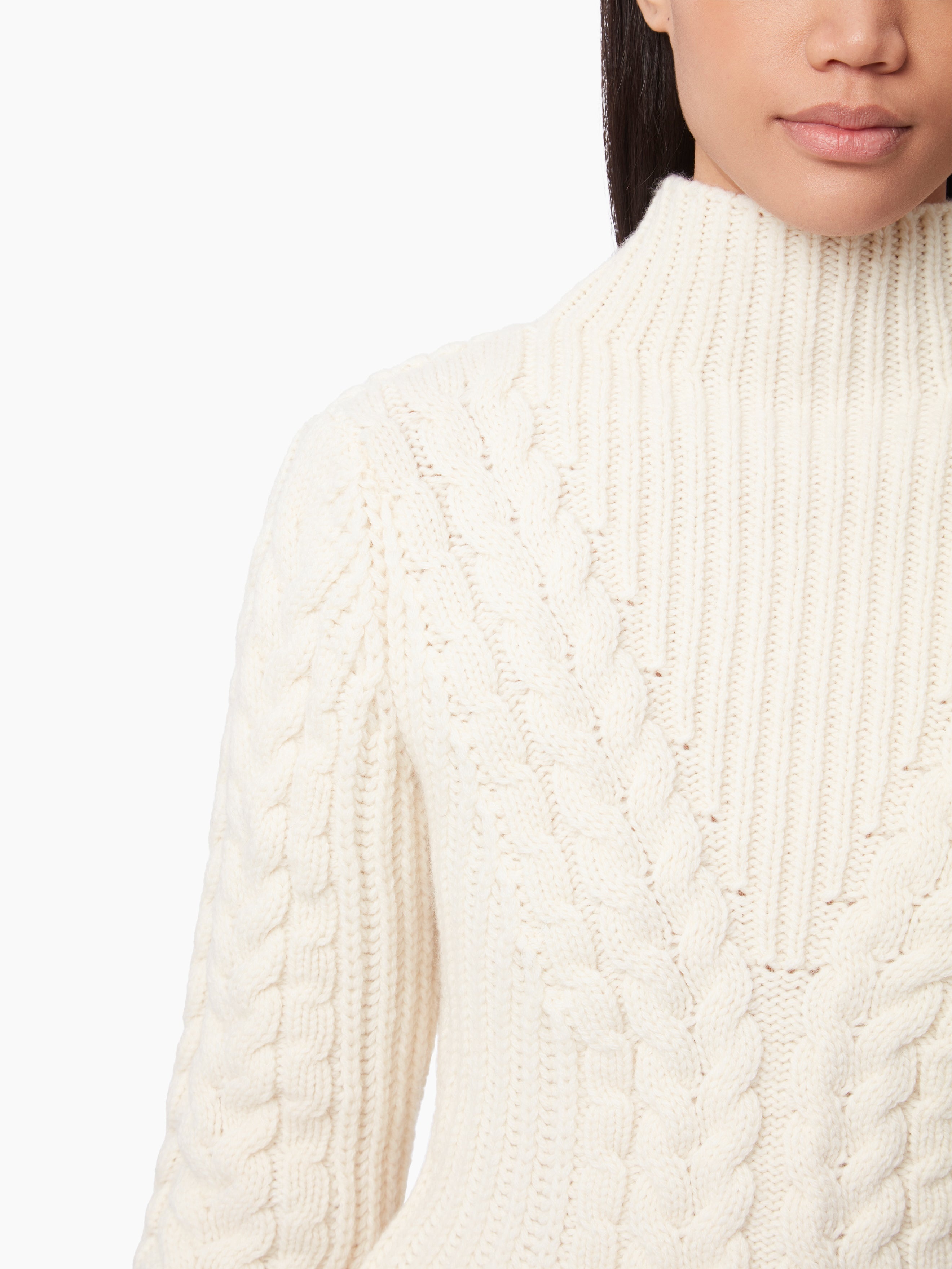 TURTLENECK SWEATER IN TWISTED WOOL - 3