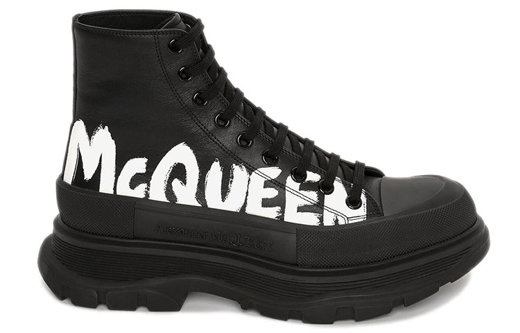 Alexander McQueen Ankle Boots 'Black White' 682422WIABD1070 - 2