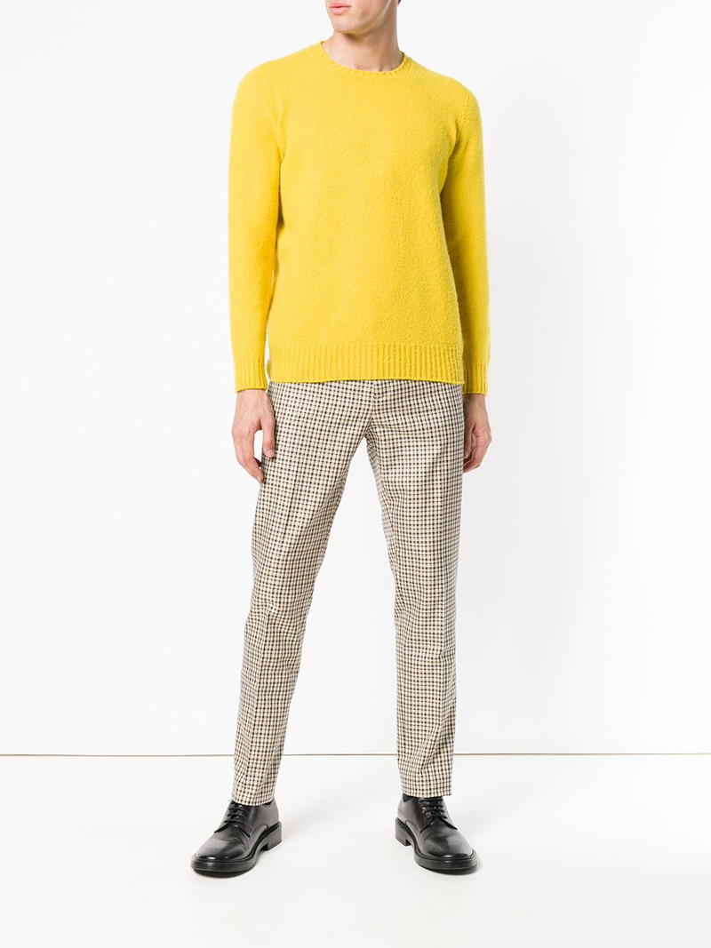 KENZO checkered print tailored trousers outlook