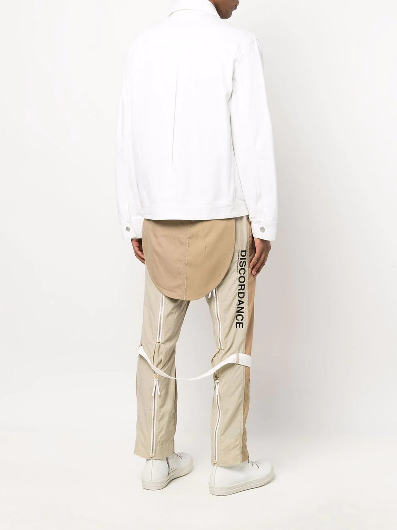 straight-leg panelled trousers 6