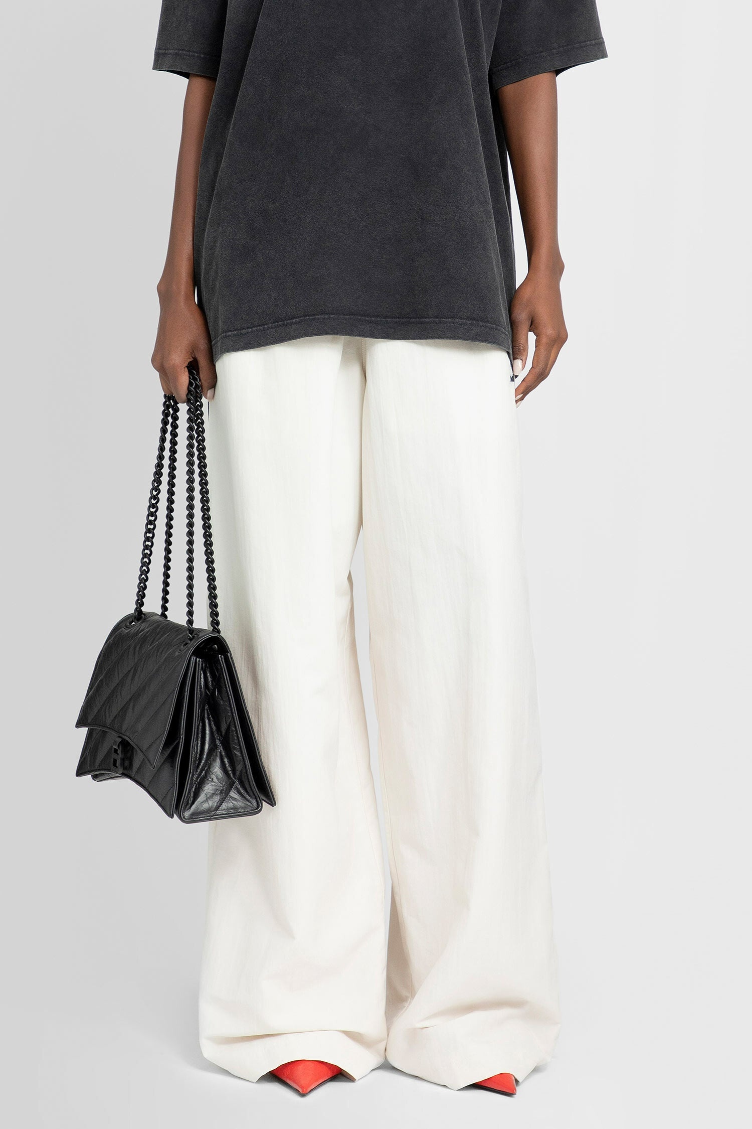 BALENCIAGA WOMAN WHITE TROUSERS - 1