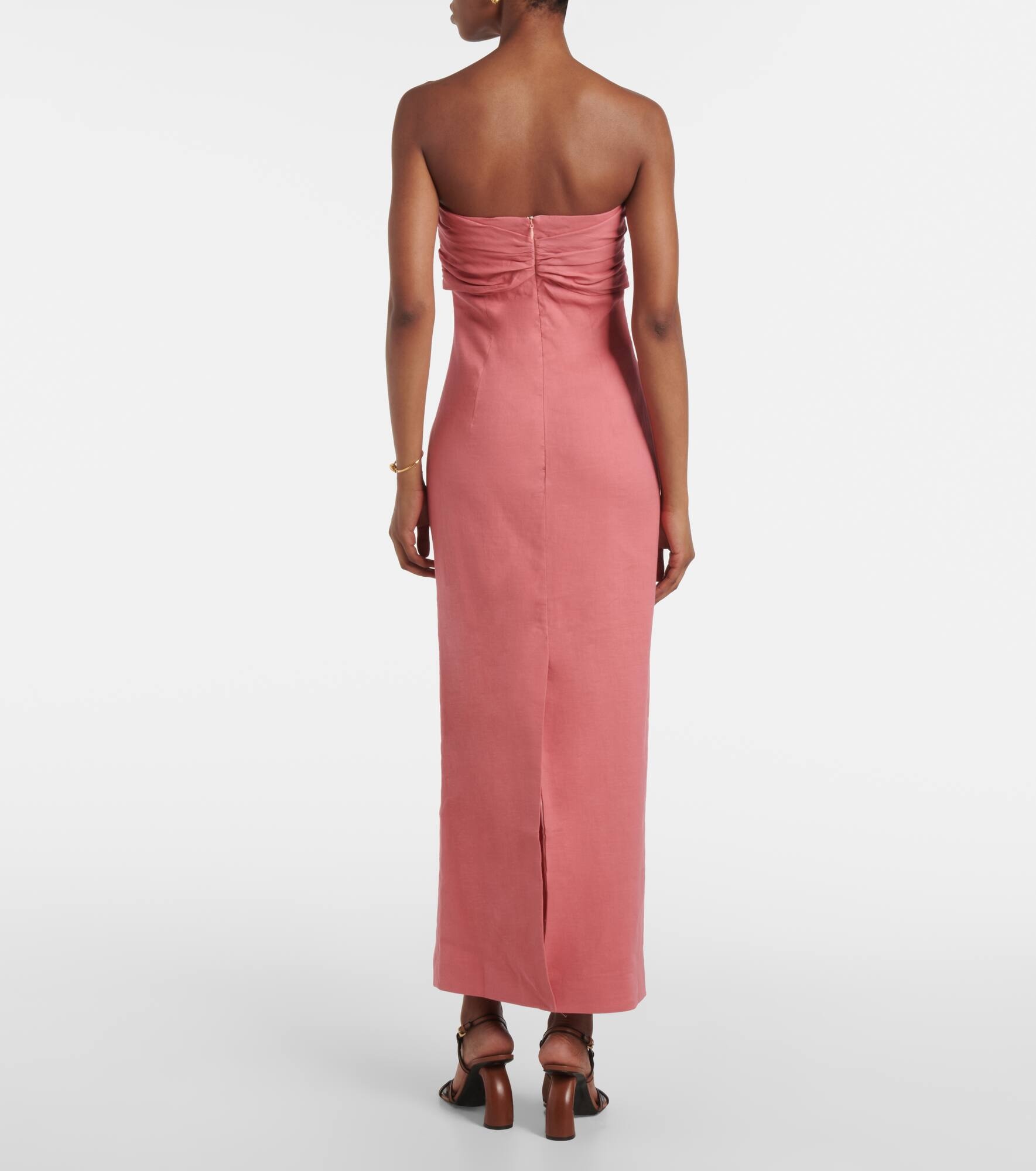 Rahel linen and cotton-blend maxi dress - 3