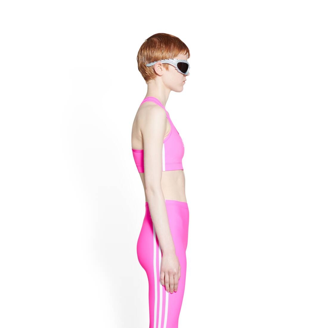 Women's Balenciaga / Adidas Athletic Bra in Neon Pink - 3