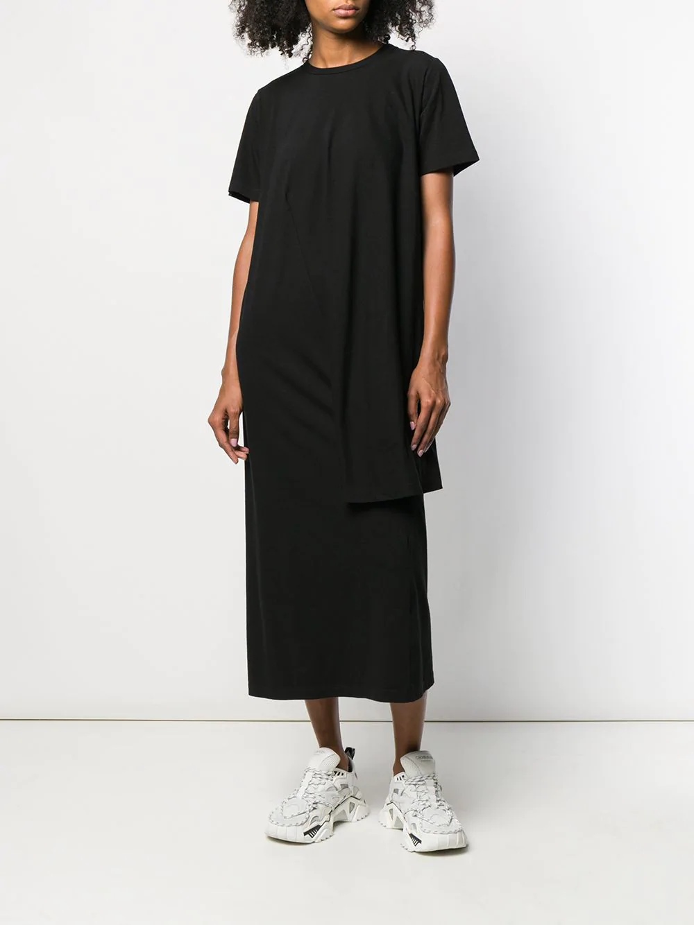 asymmetric T-shirt dress - 5