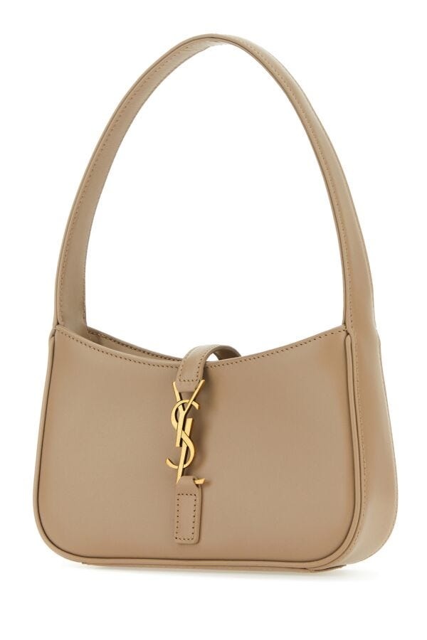 ハンドバッグ SAINT LAURENT CAPPUCCINO LEATHER MINI LE 5 A 7 HANDBAG SAINT LAURENT Saint Laurent Woman Cappuccino Leather Mini Le