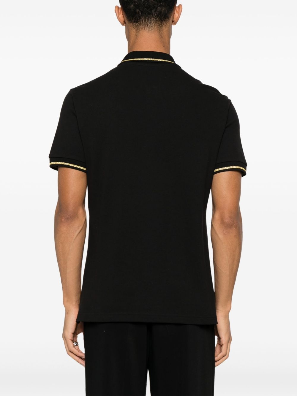 logo-embroidered polo shirt - 3