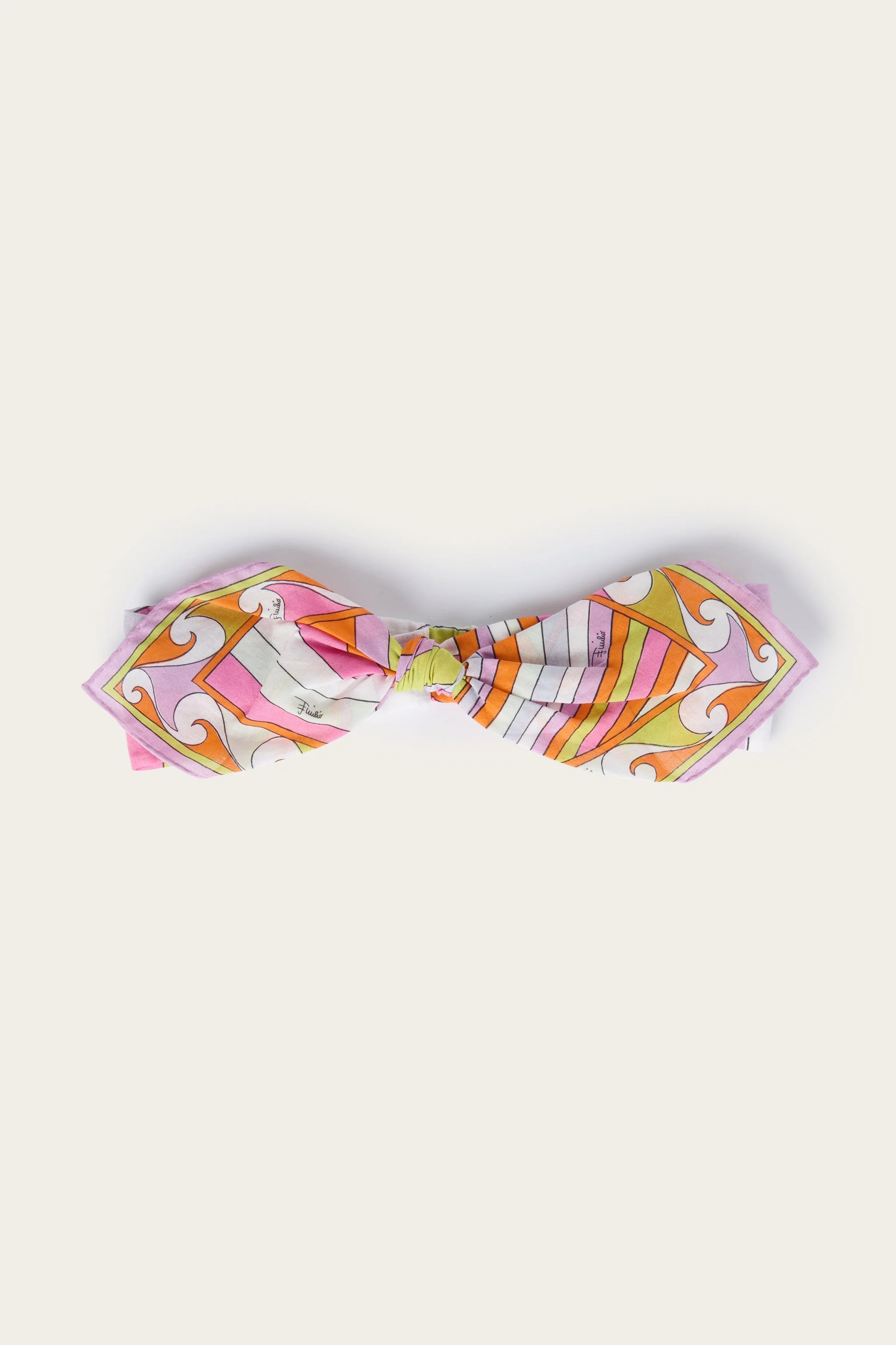 COTTON HEADBAND WITH BOW - 1
