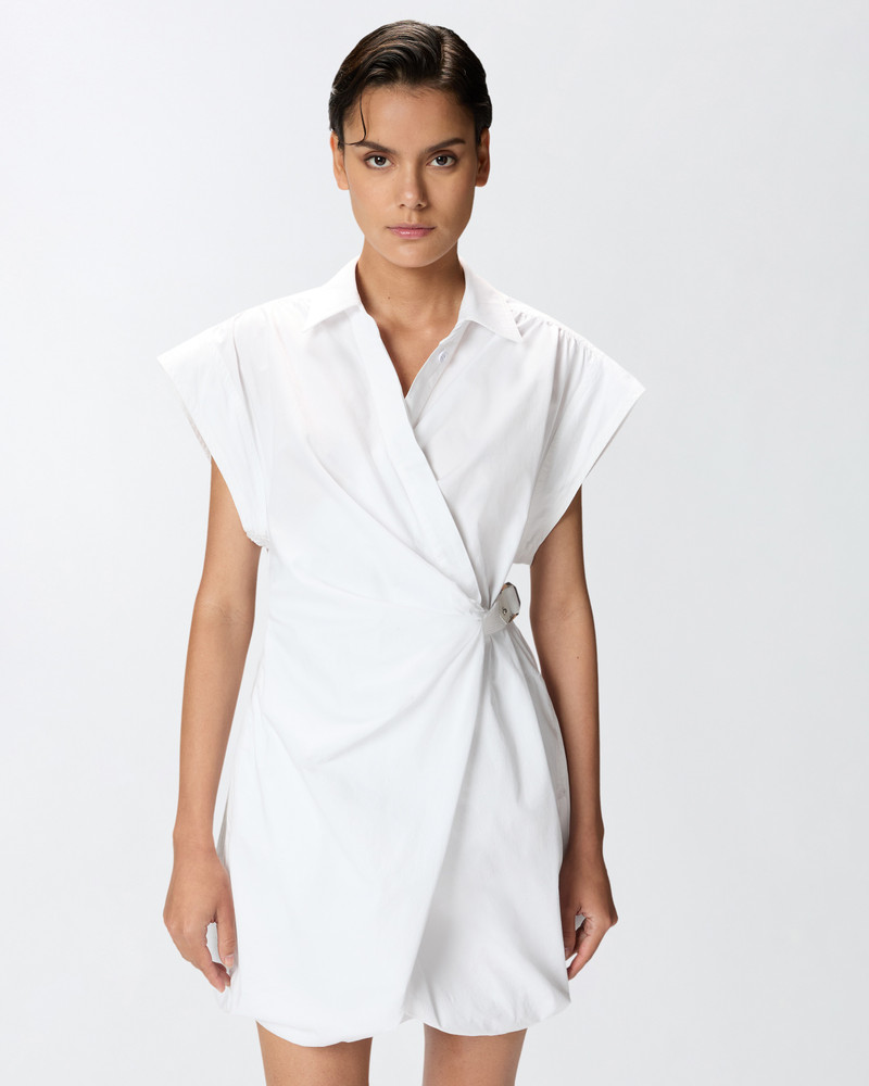 SHORT SHIRT DRESS WITH CRISSCROSS 3