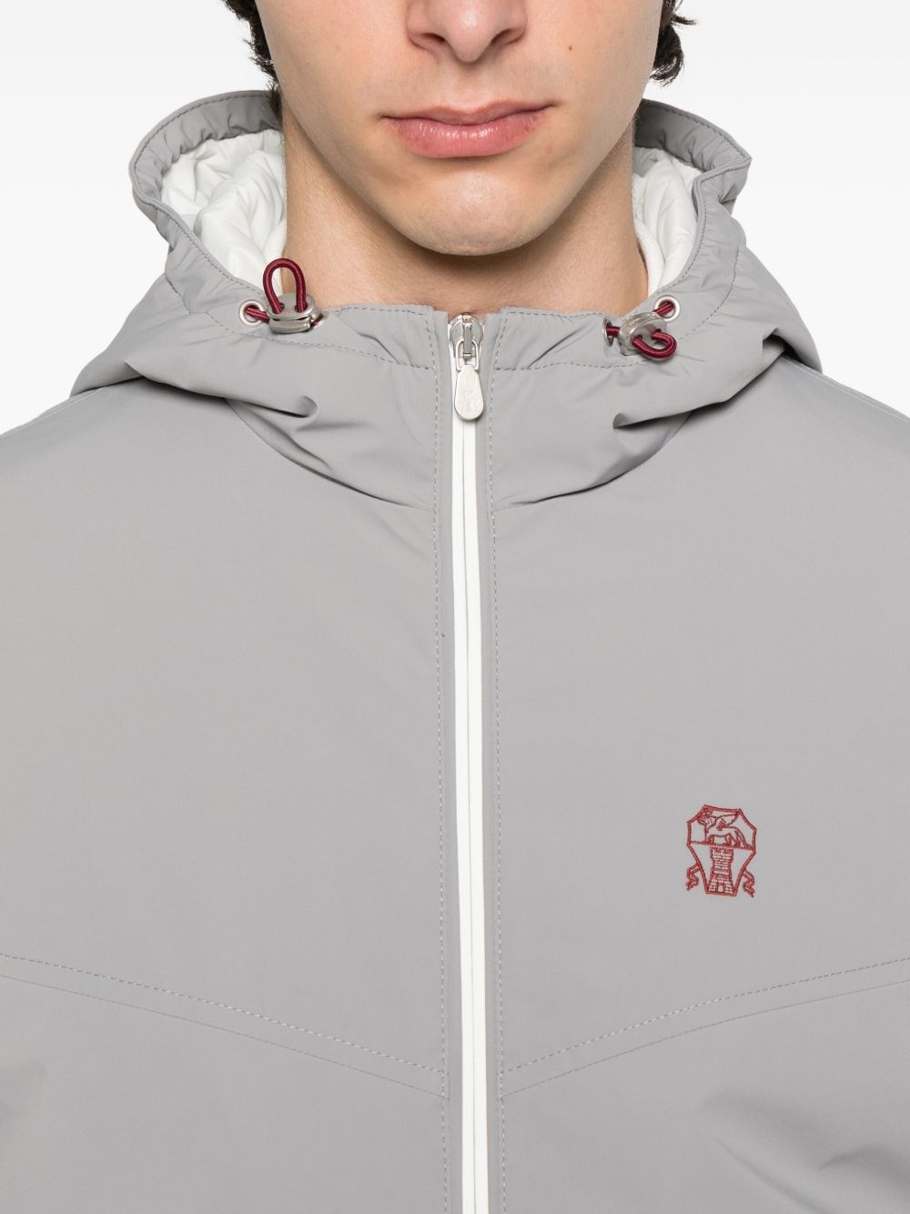 hooded zip-front jacket - 5