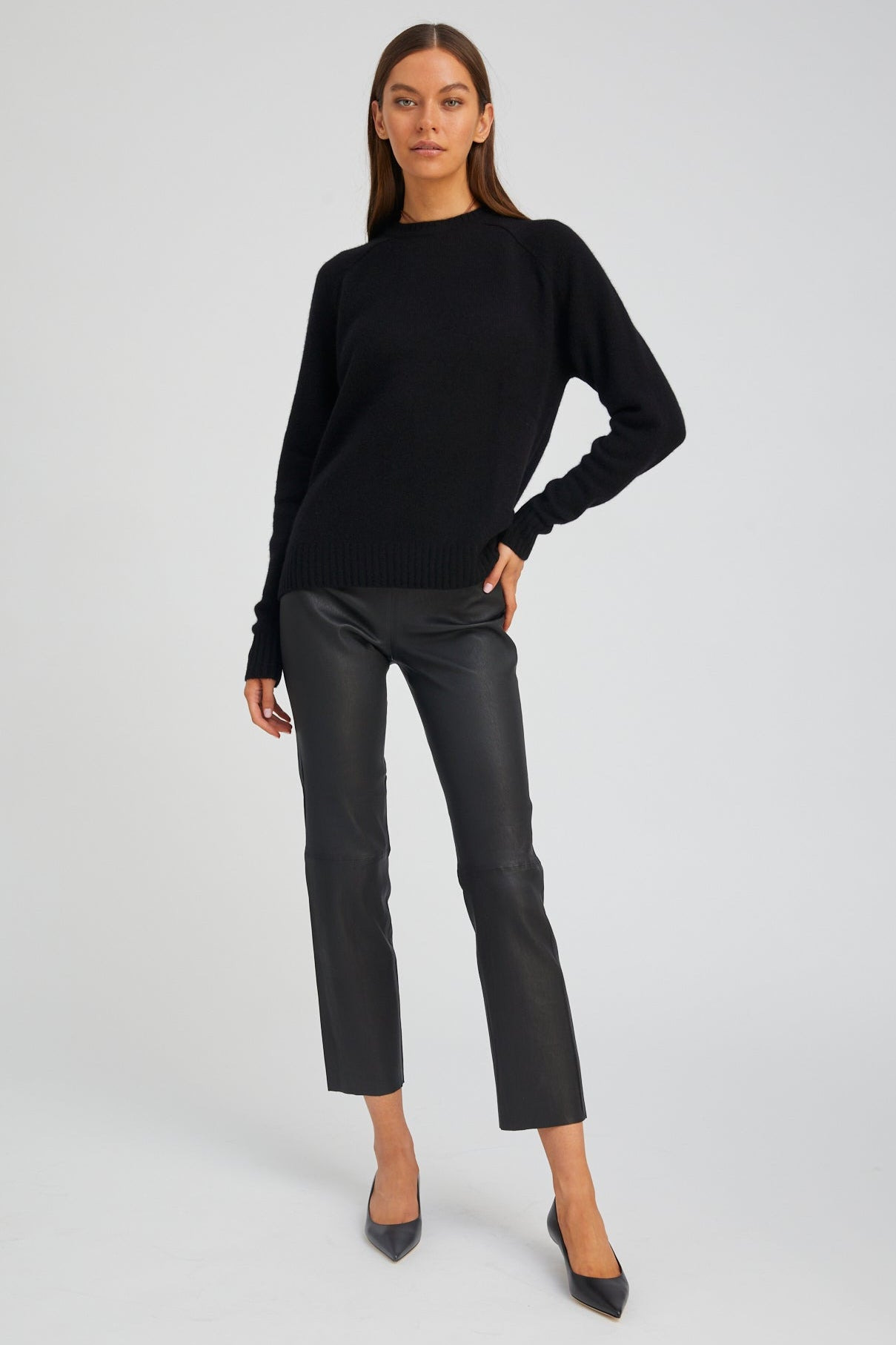 BLACK LEATHER SOPHIA PULL ON - 2