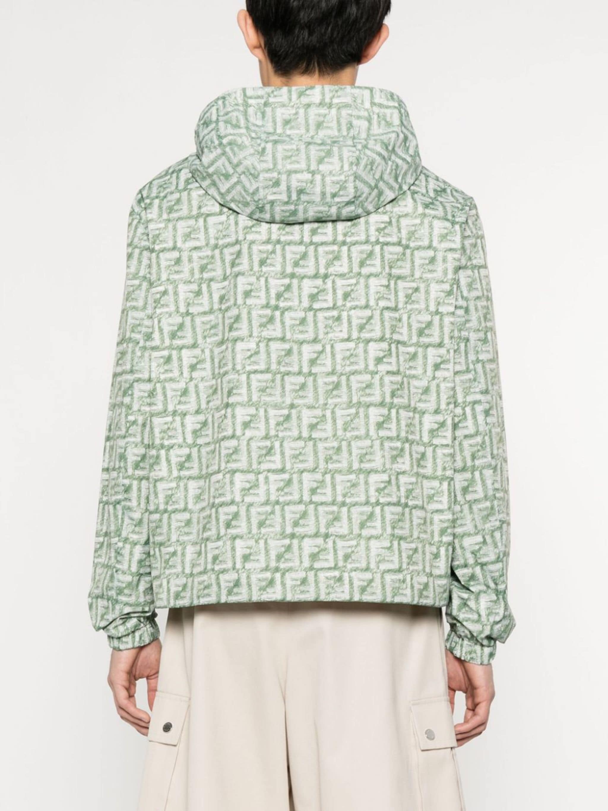 FF-print reversible hooded jacket - 4