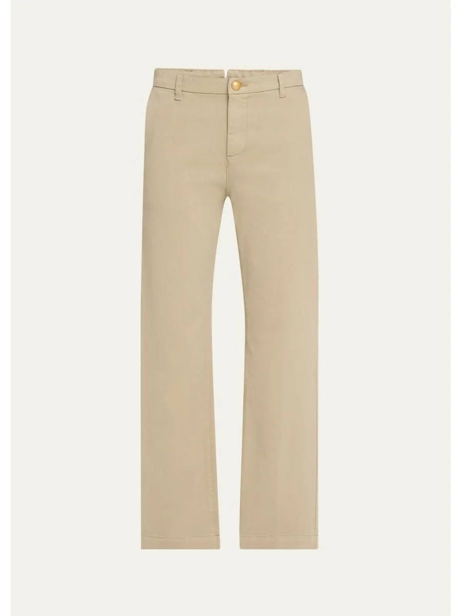 Hope Straight-Leg Stretch Cotton Pants - 1