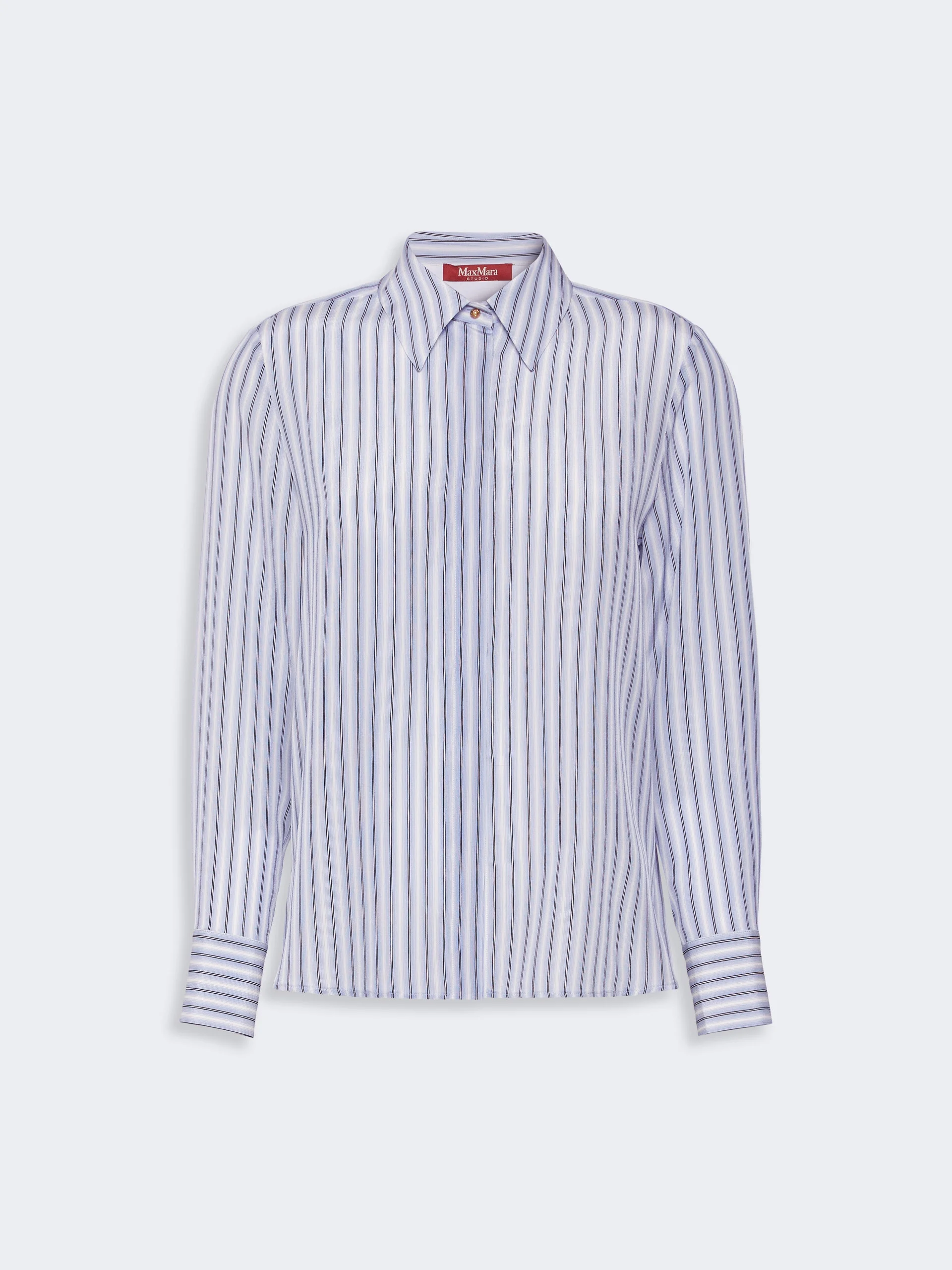 FLIRT Printed silk shirt - LIGHT BLUE - 1