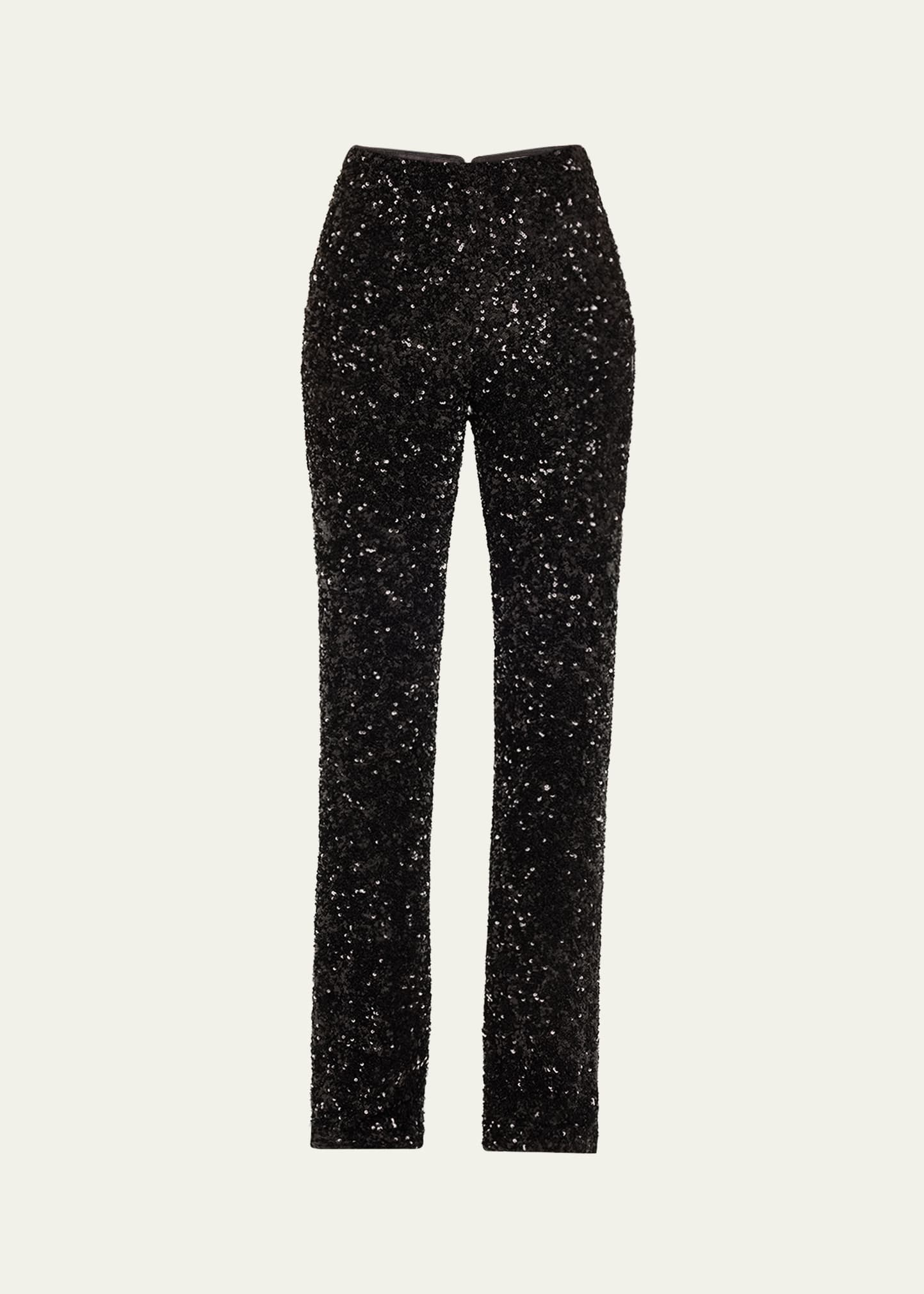 Rmp Sequined Bootcut Pants - 1